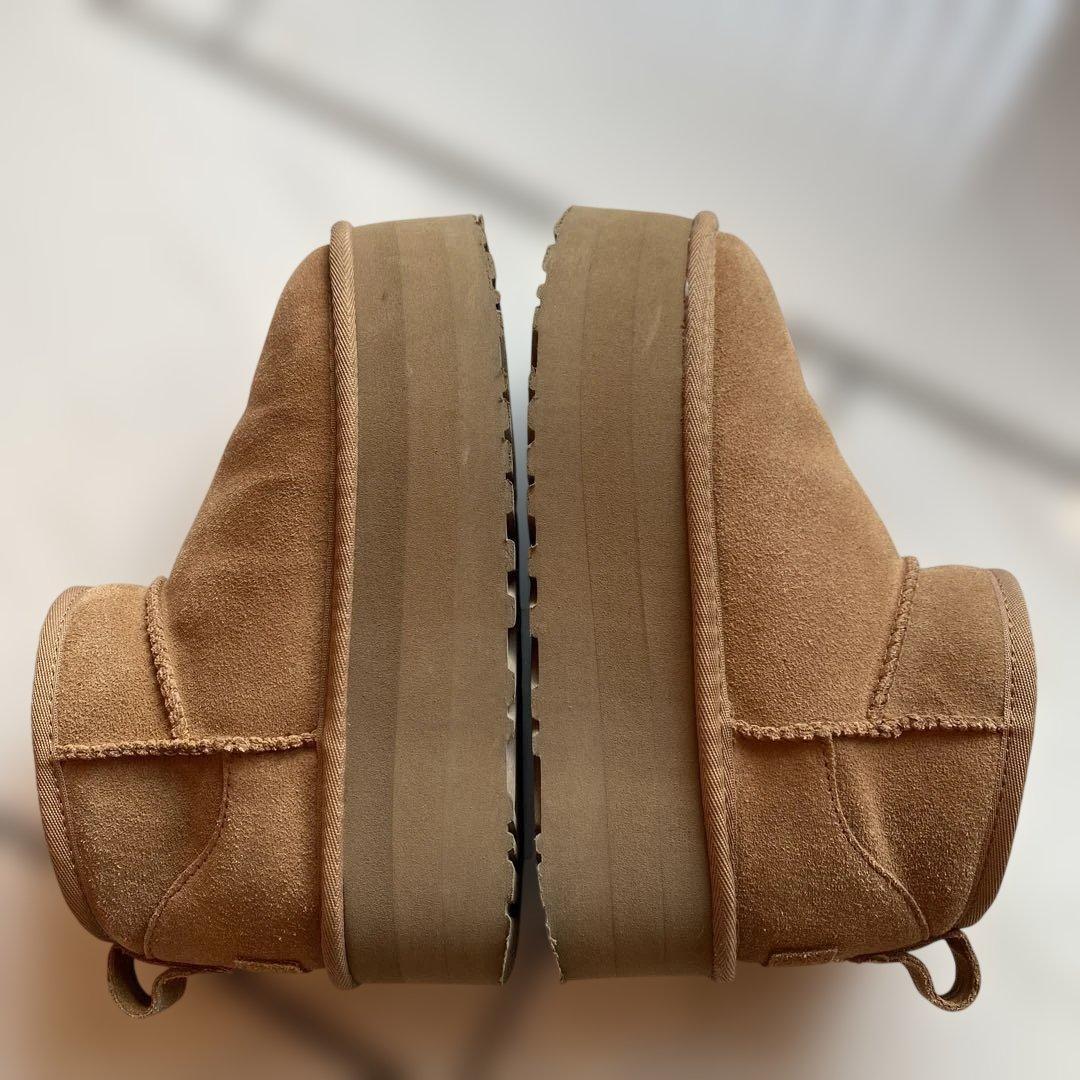 miyuu　ugg クラシックミニ　22センチ　ブラウンムートンブーツ厚底