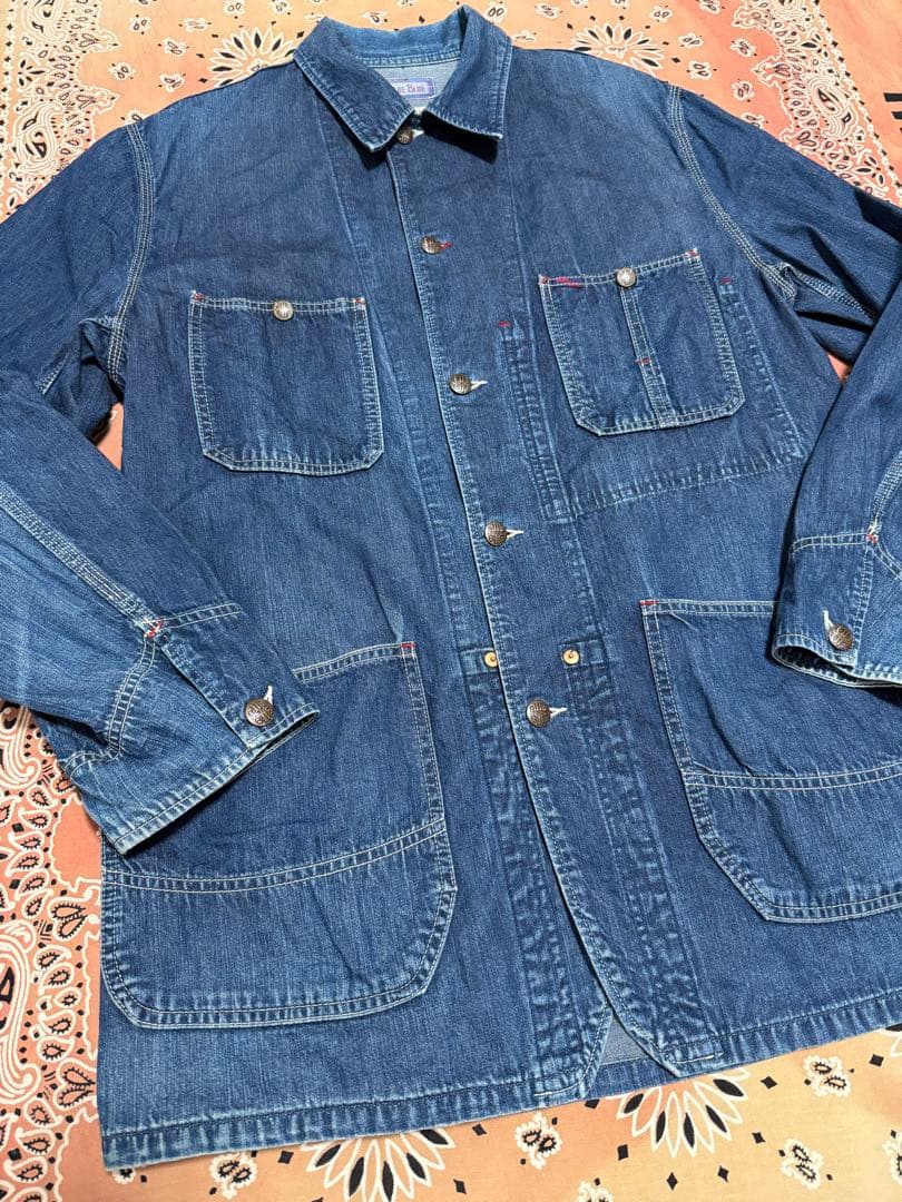 BLUE BLUE ブルーブルー　カバーオール　デニム　サイズ３　HRM