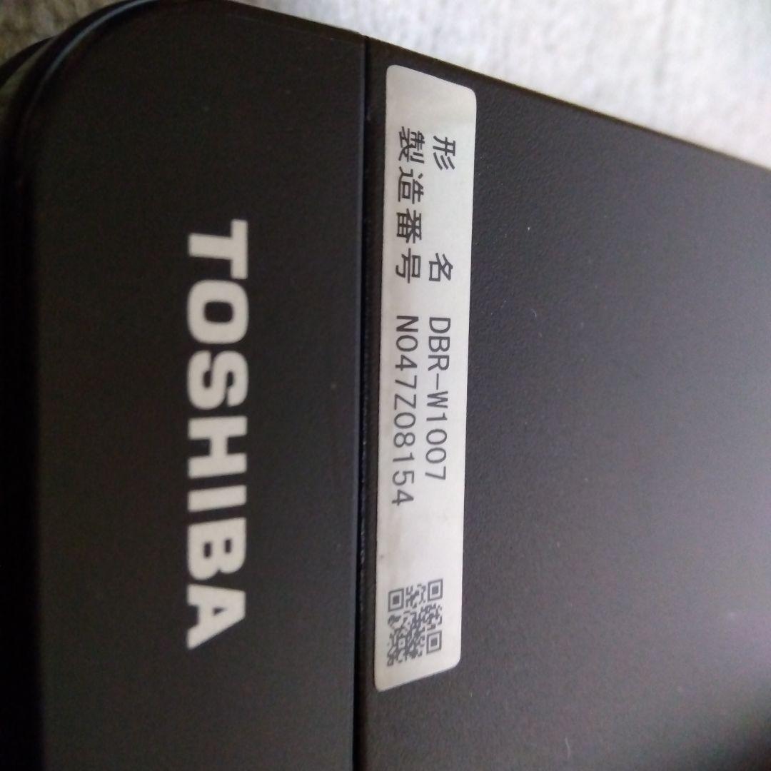 1TB東芝W録画ブルーレイレコーダーDBR-W1007 /2017年製