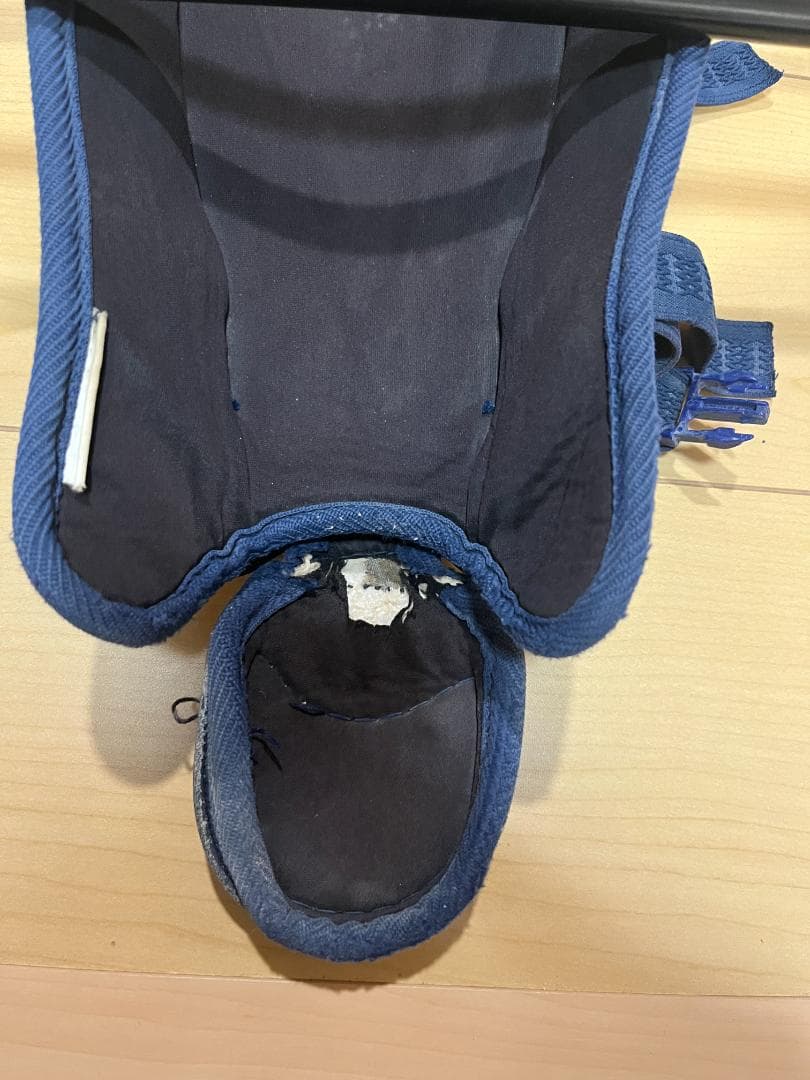 野球 ミズノ キャッチャー防具 プロテクター レガース ネイビー 少年低学年向け