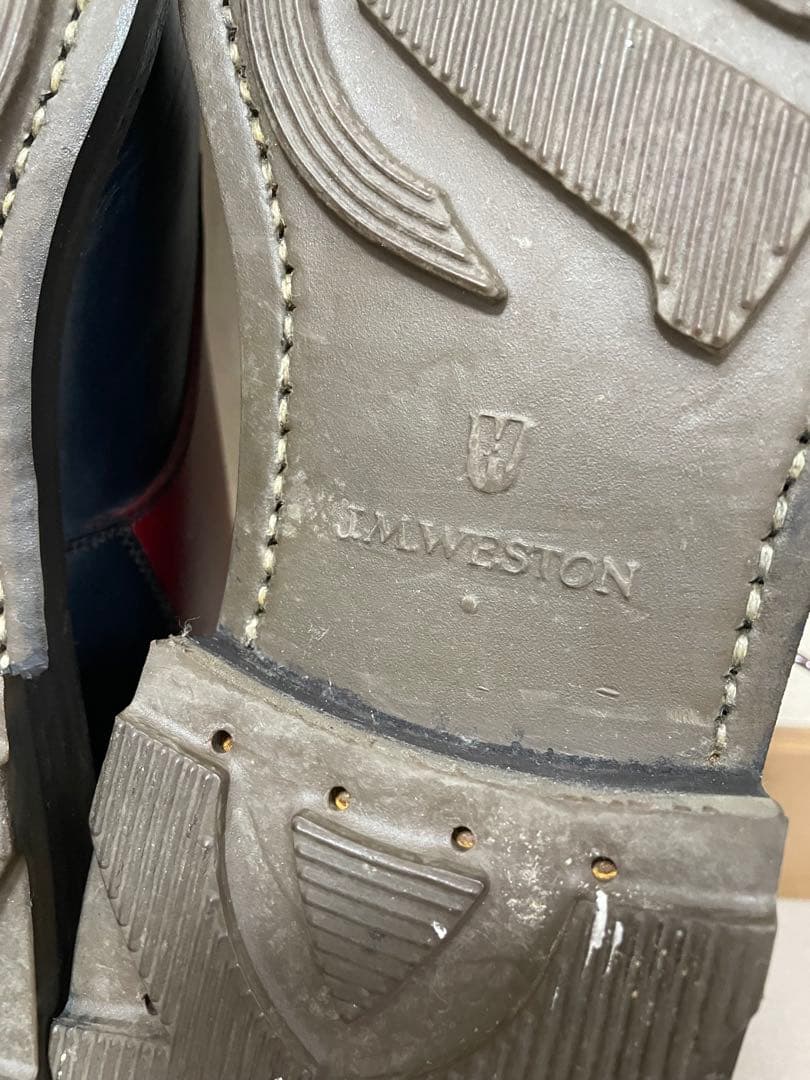 JM WESTON GOLF2トーンカラーレースアップシューズ6E 26