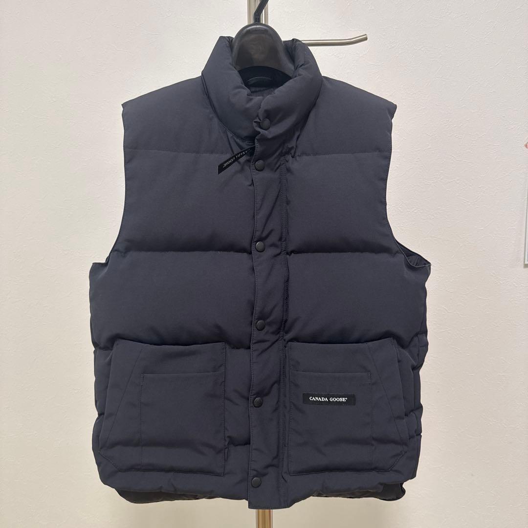 カナダグース　ダウンベスト　ネイビー　サイズS