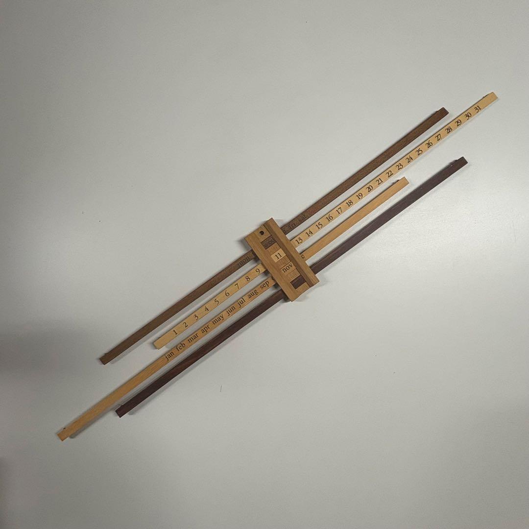 DANESE Calendario Bilanci ダネーゼ 木製カレンダー