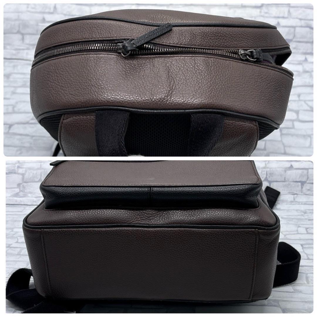 FURLA フルラ ブラウン レザー リュック バックパック A4収納可能