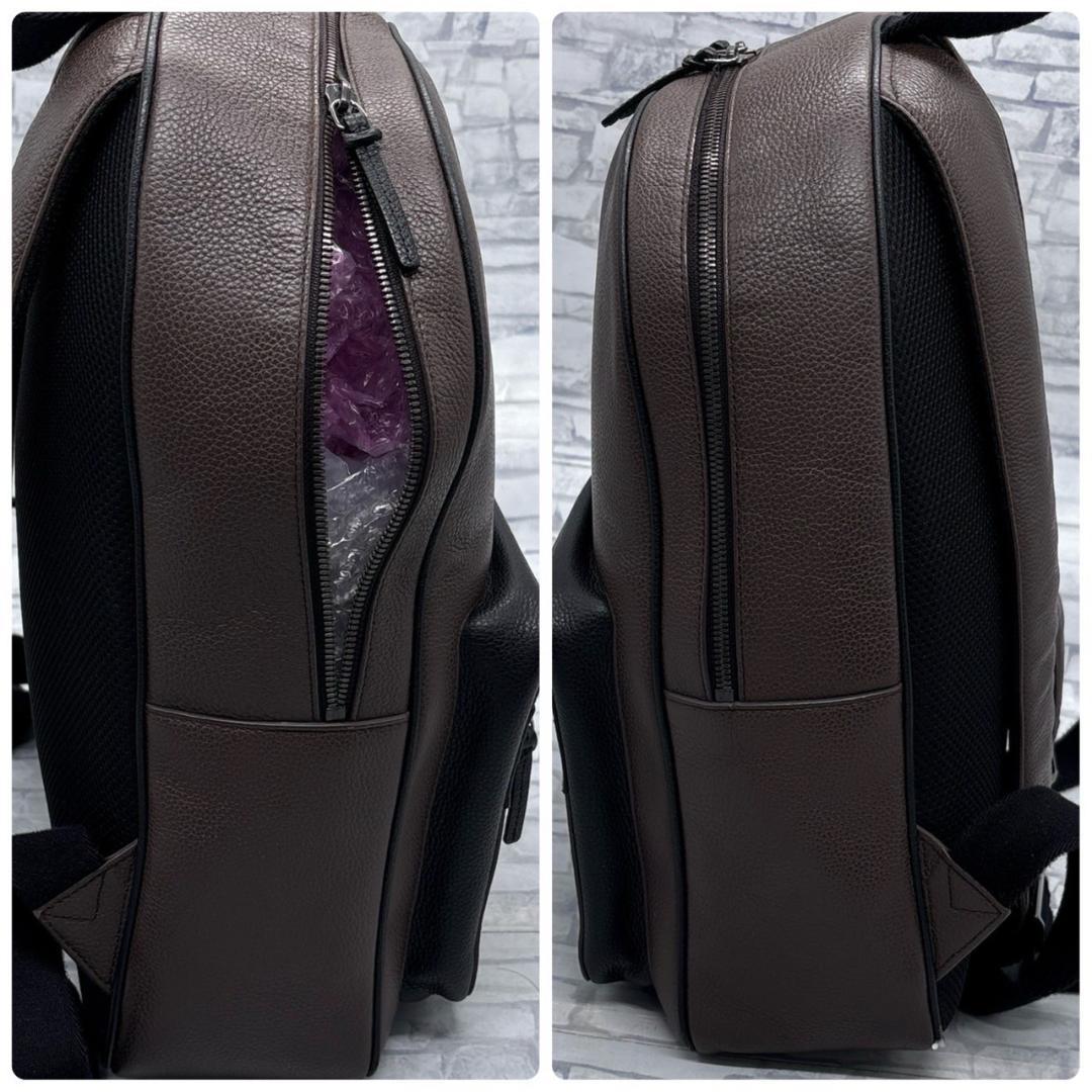 FURLA フルラ ブラウン レザー リュック バックパック A4収納可能