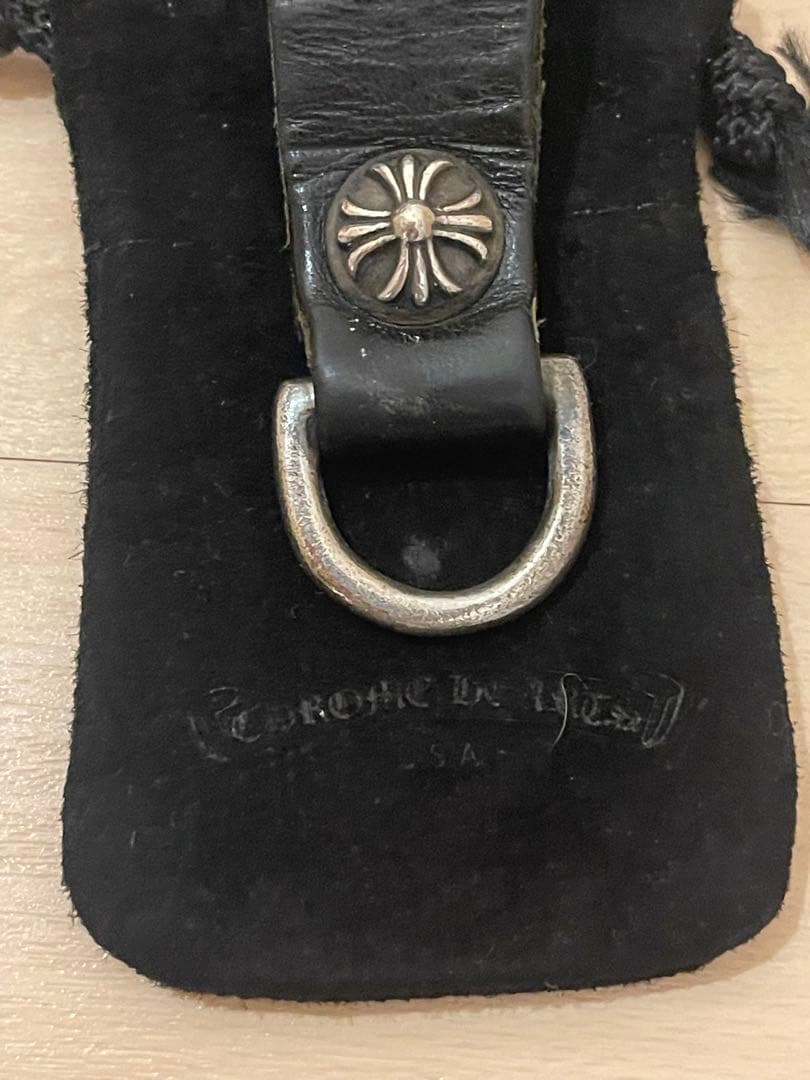 原本無修正CHROME HEARTS クロスボール ベルトループ Dキーリング