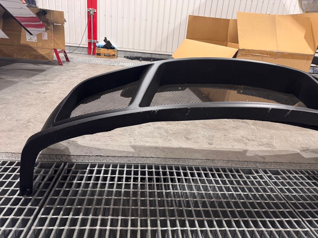 Z33 社外FRPフロントバンパー マットブラック 傷割れあり