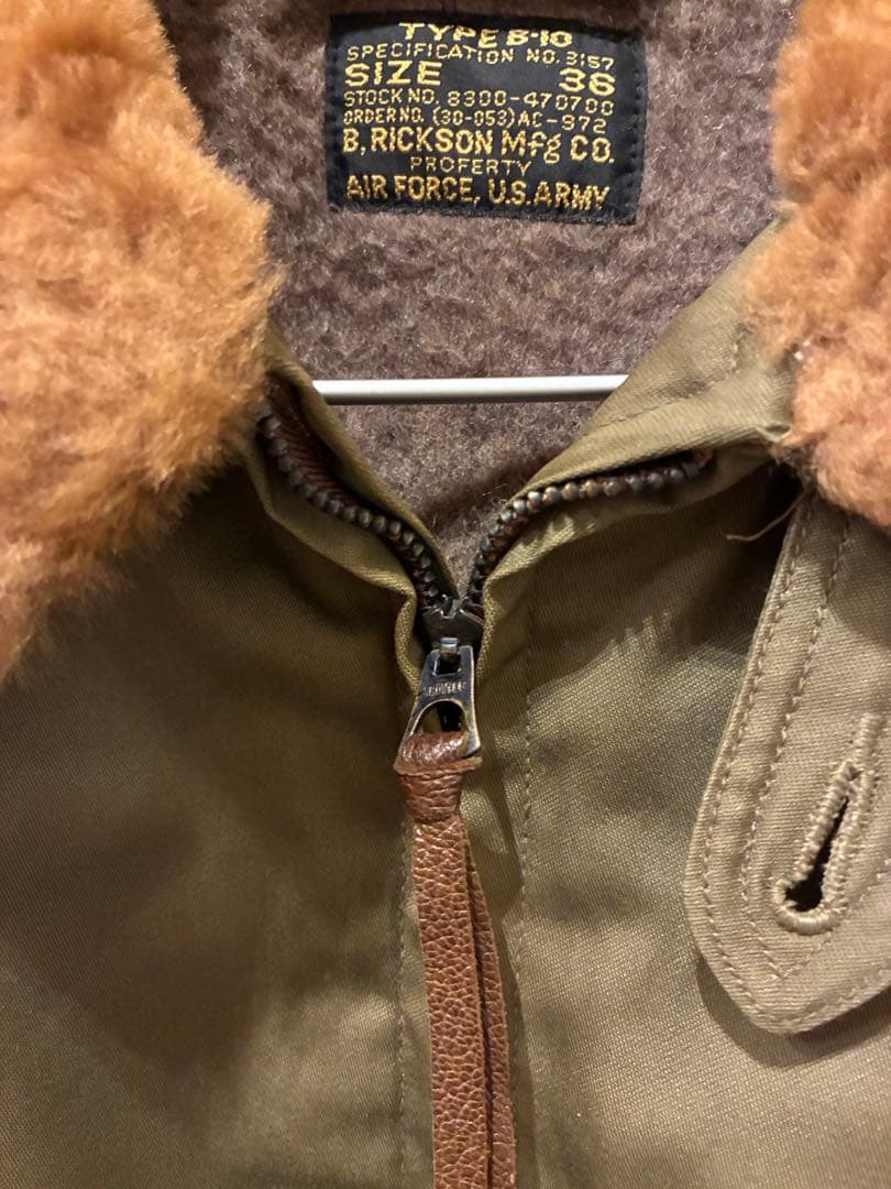 【中古美品】東洋B. RICKSON TYPE B-10ミリタリージャケット36