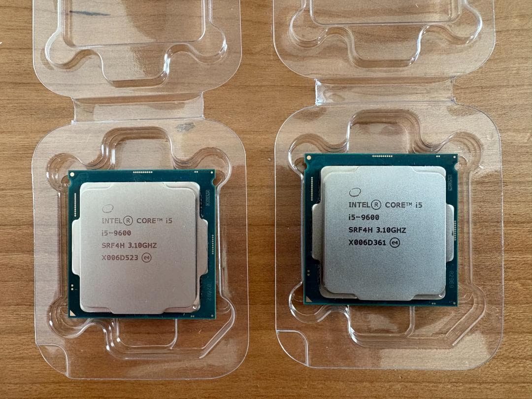 Intel Core i5-9600 CPU 3.1GHz 2個セット