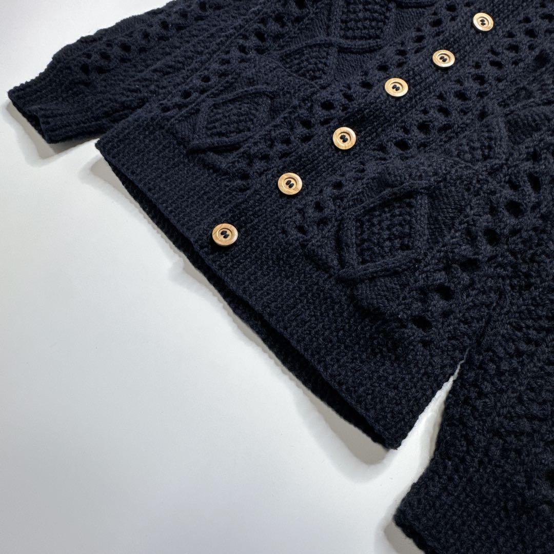 【極美品】アテナデザイン Athena Designs アランニットカーディガン