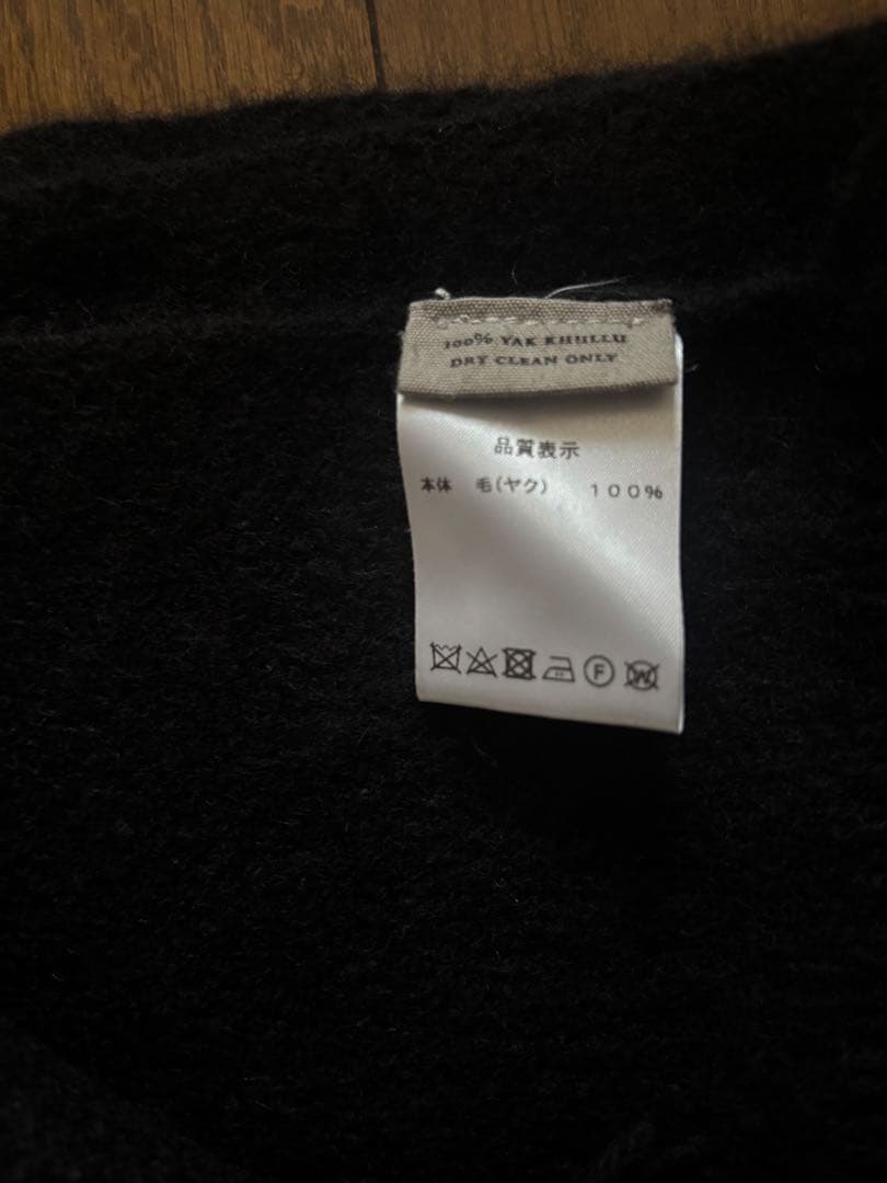 【ほぼ未使用】NORLHA ブラック ヤクウール ストール