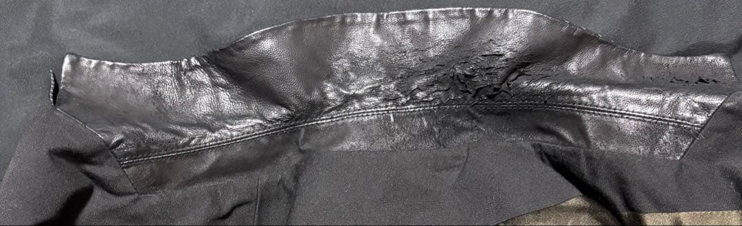 14thaddiction レザー切り替え　テーラードジャケット