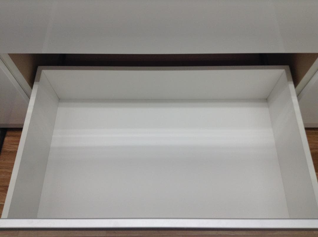 ニトリキッチンカウンター(レジューム 150QL-R WH) 清掃済み