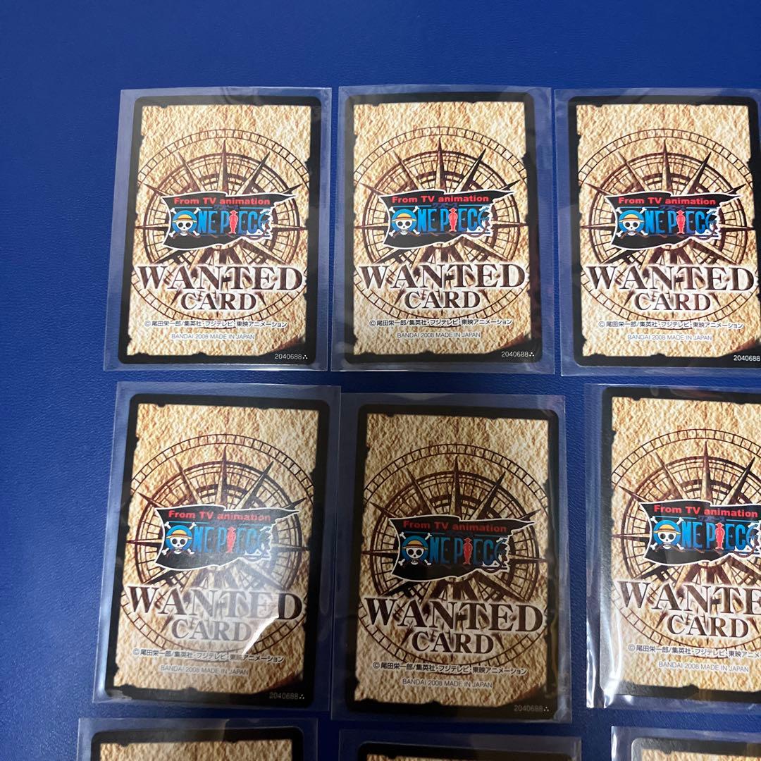非売品希少　ワンピース ウォンテッドカード ホロ12枚セットキラ　カードダス