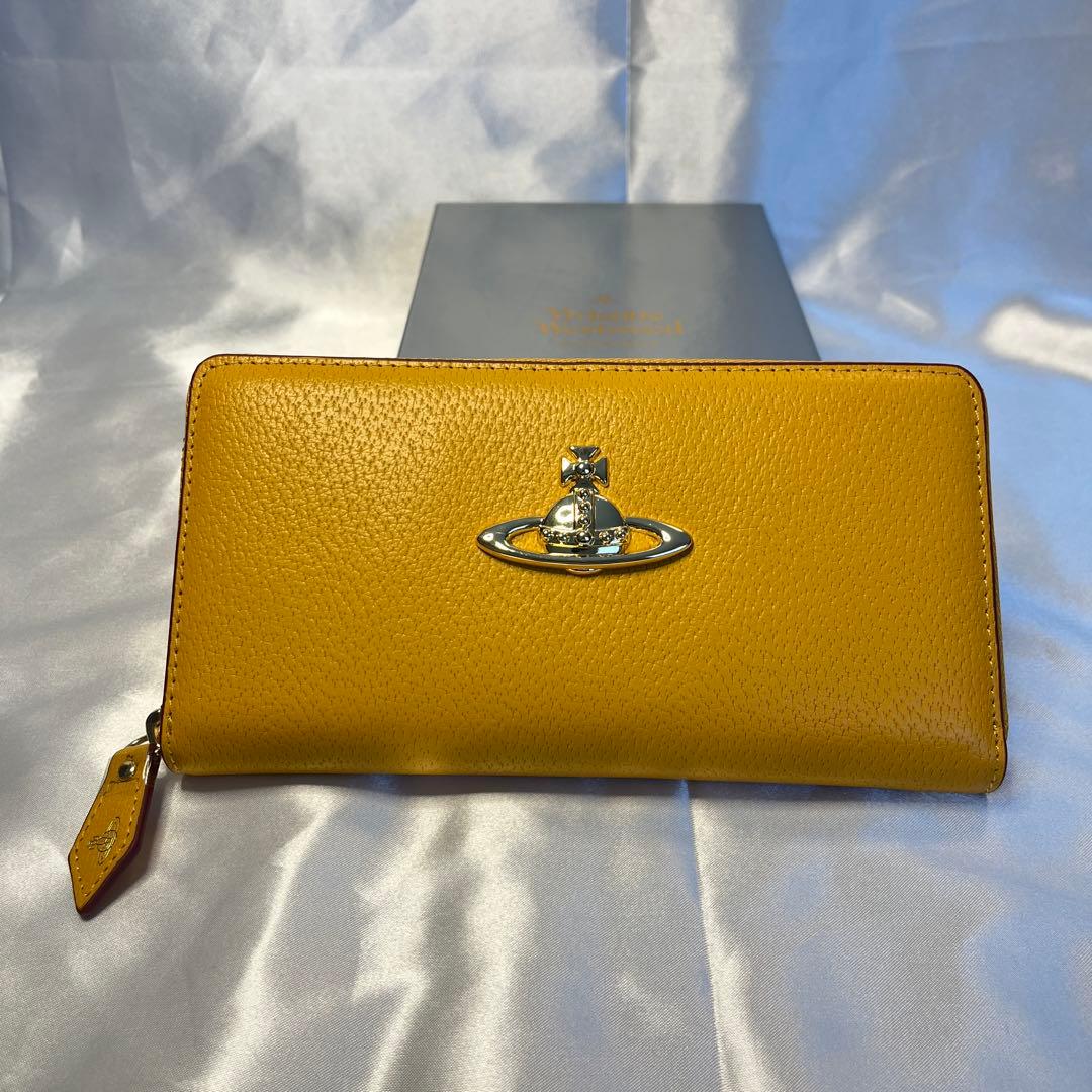 新品 Vivienne Westwood イエロー 長財布 縁起の良い黄色