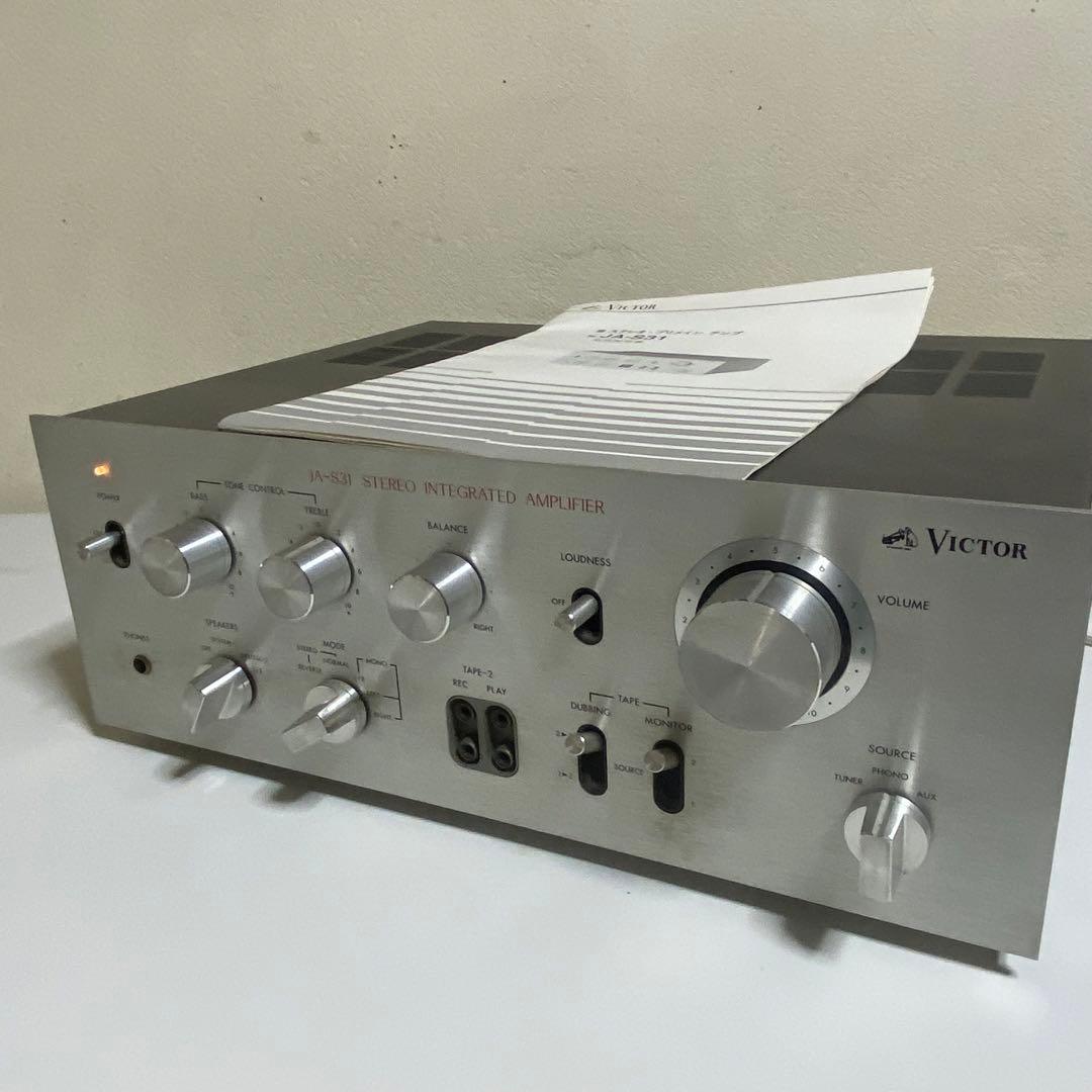 動作確認済み VICTOR / ビクター プリメインアンプ JA-S31 説明書