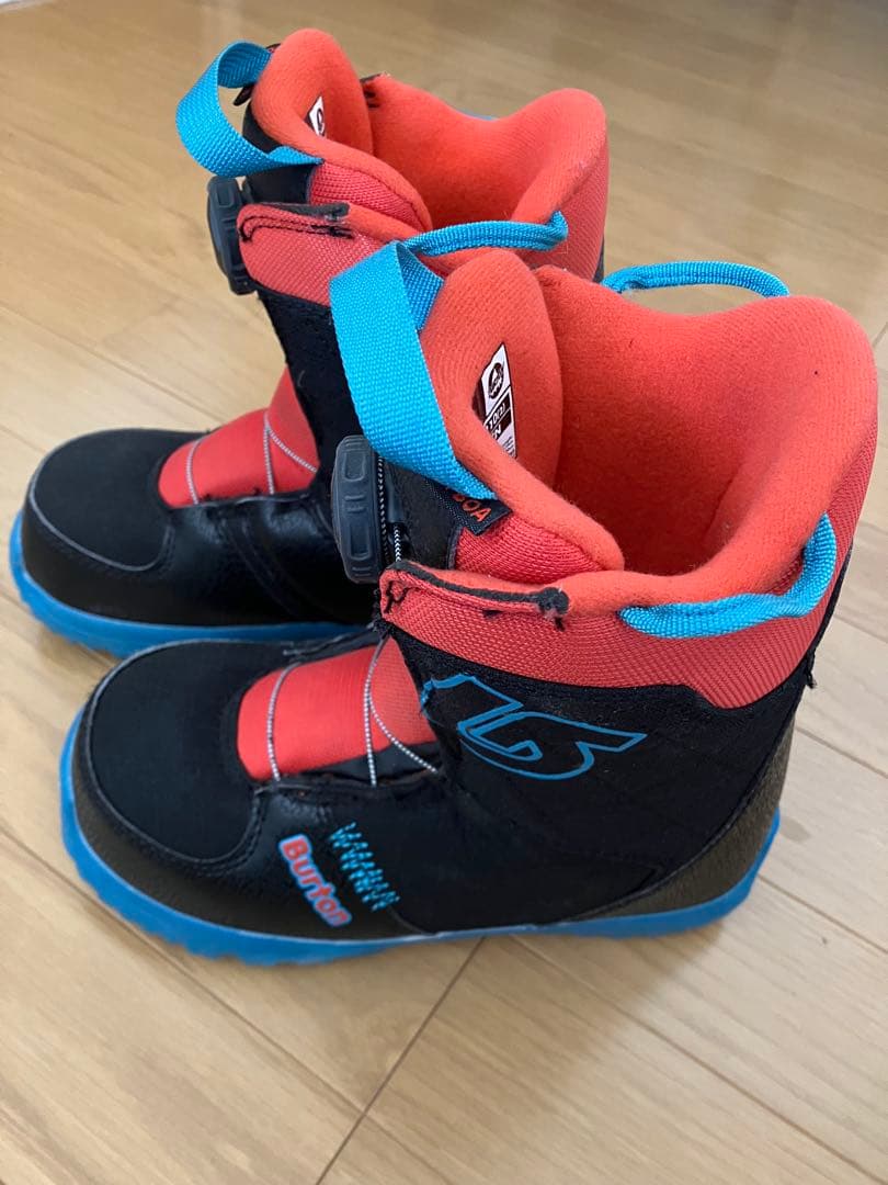 Burton 子ども用スノーボードブーツ 21ブラック/レッド/ブルー