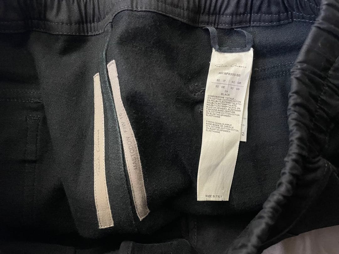 美品　rick owens カーゴパンツ　リックオウエンス 40 ブラック