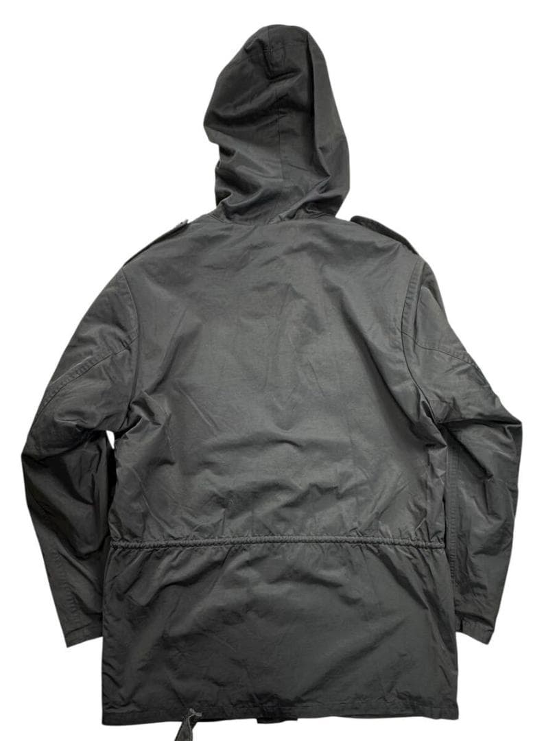 フランス製 agnes b アニエス ベー 裏起毛 モッズコート ブラック 3