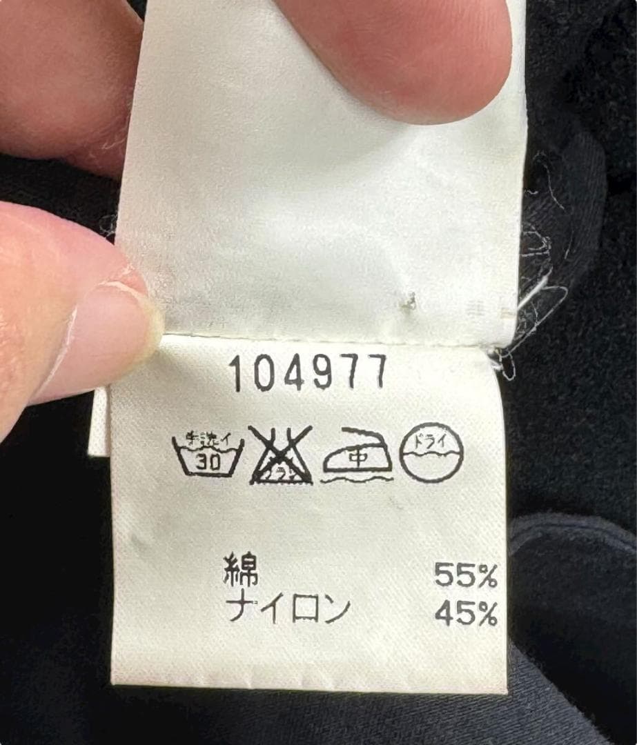 フランス製 agnes b アニエス ベー 裏起毛 モッズコート ブラック 3