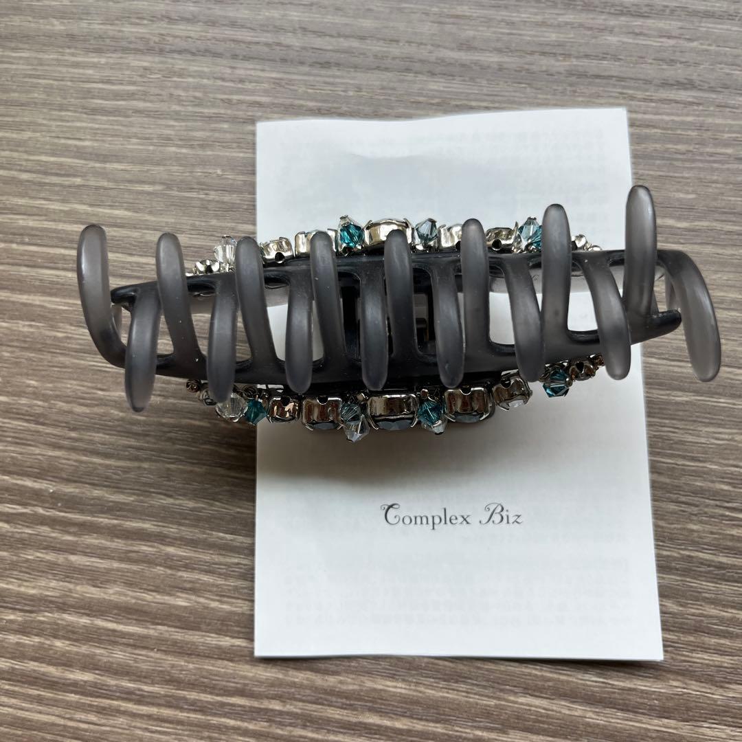 Complex Biz ヘアクリップ ビジュー付き 約8cm