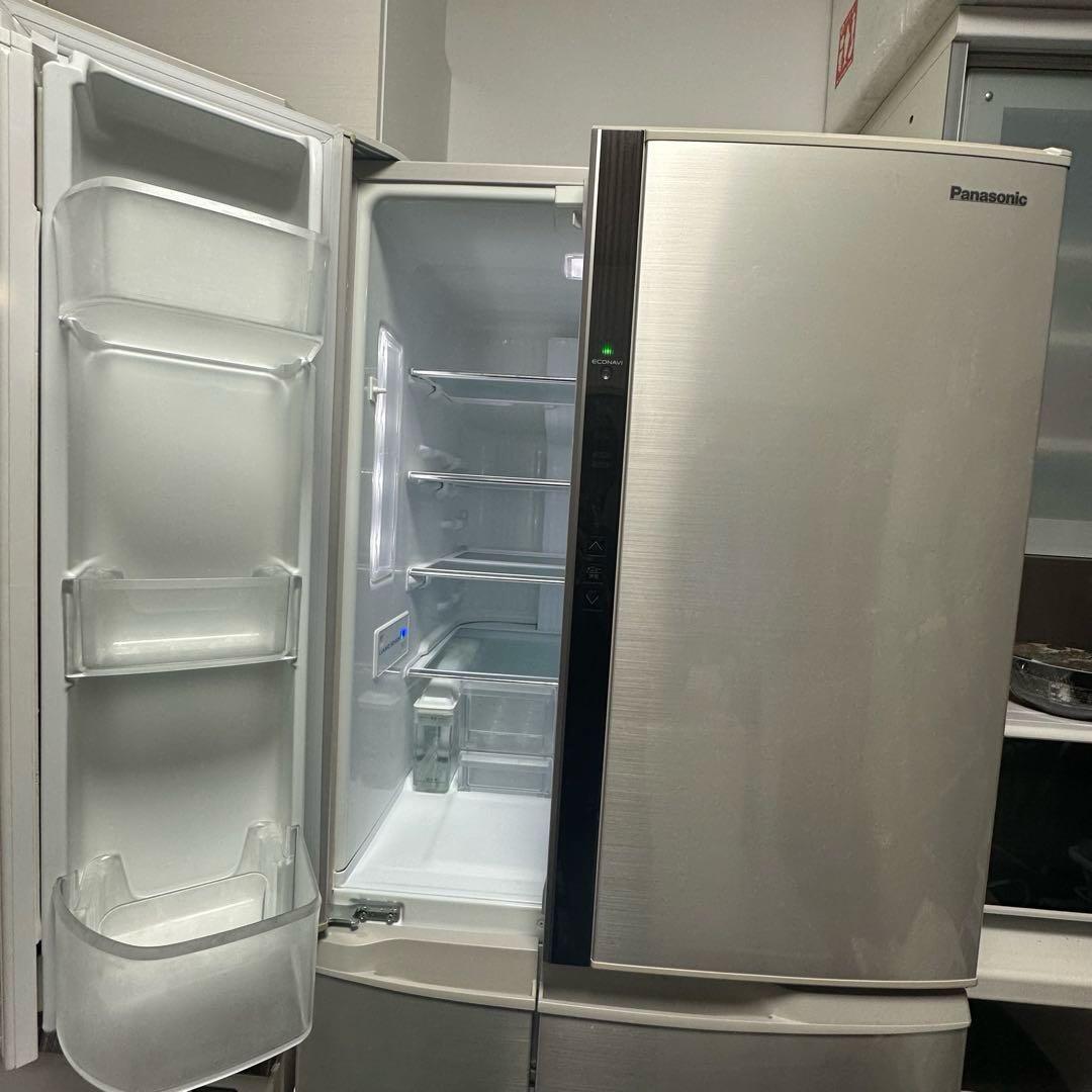 パナソニック　ノンフロン冷凍冷蔵庫　6ドア　474L　自動製氷機あり　送料無料