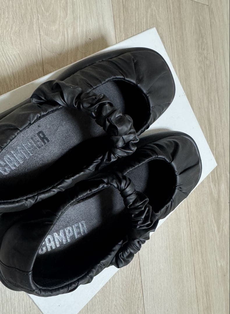 【美品】カンペール CAMPER ONDA / フラットシューズ ブラック39