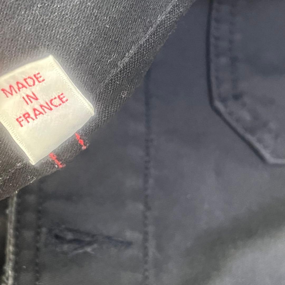 ル トラヴァイユール ガリス モールスキン フレンチワークジャケット 黒 L相当