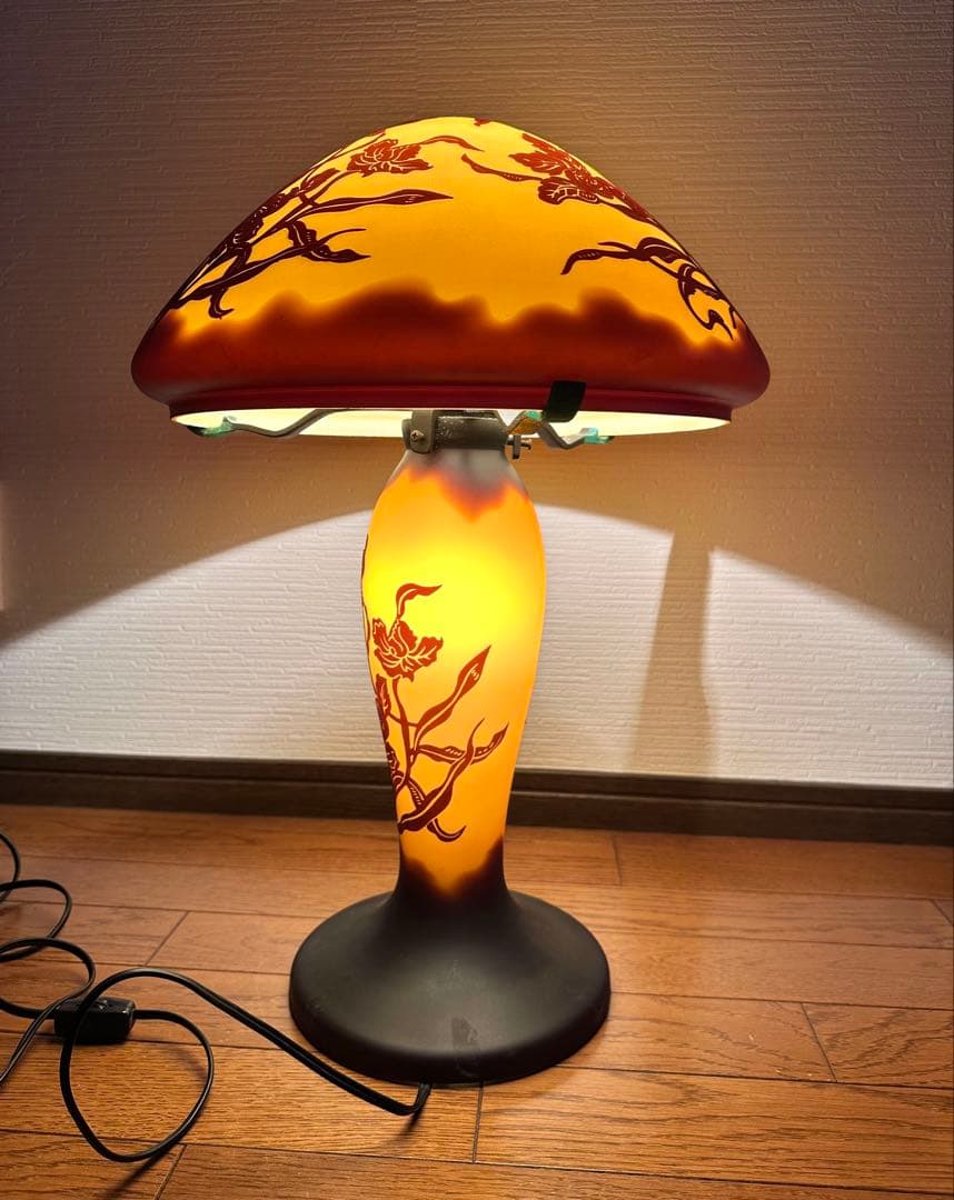 アンティークランプ　スイッチ、２灯式　通電確認済