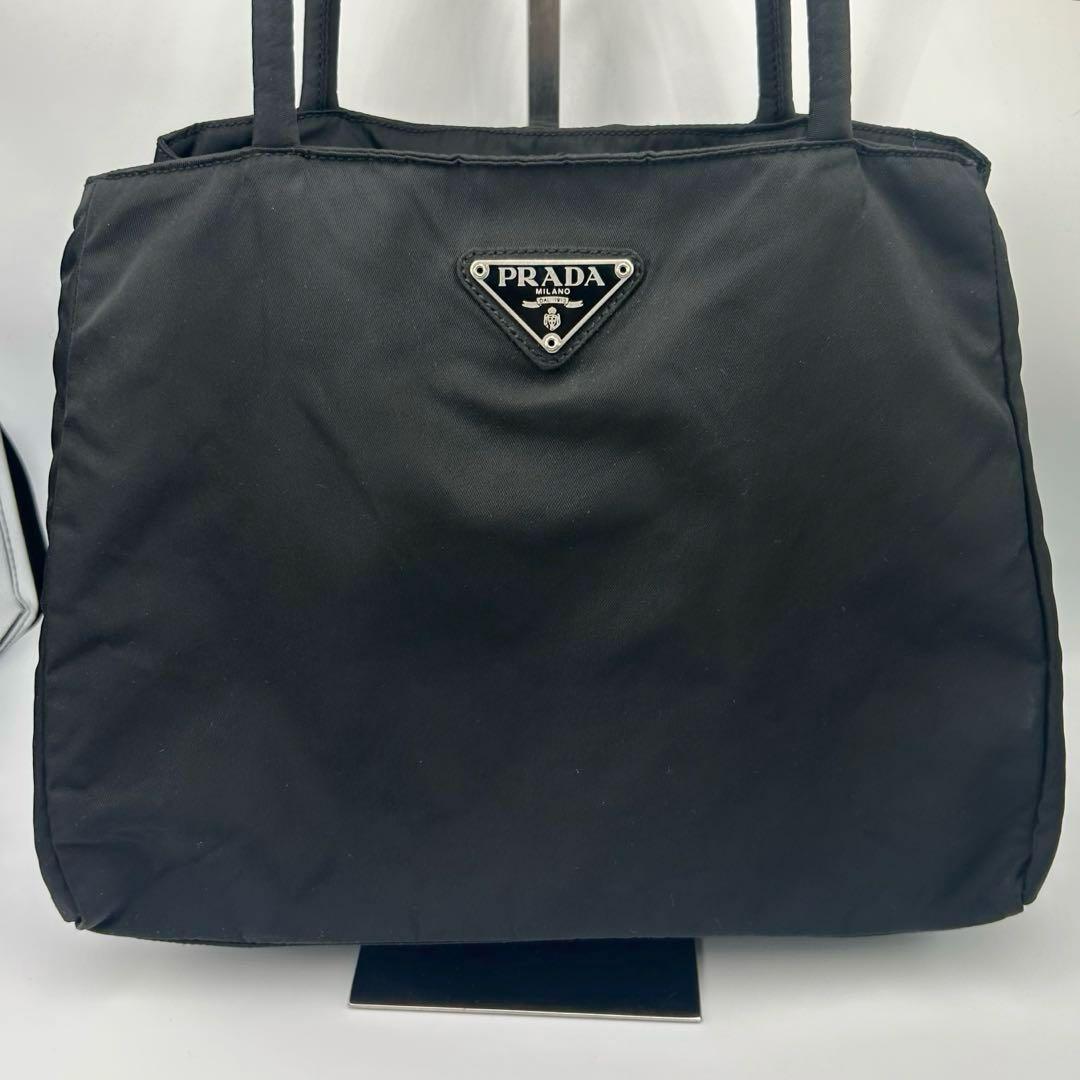 人気❣️PRADA プラダ ナイロン ハンドバッグ 三角ロゴ テスート　ブラック