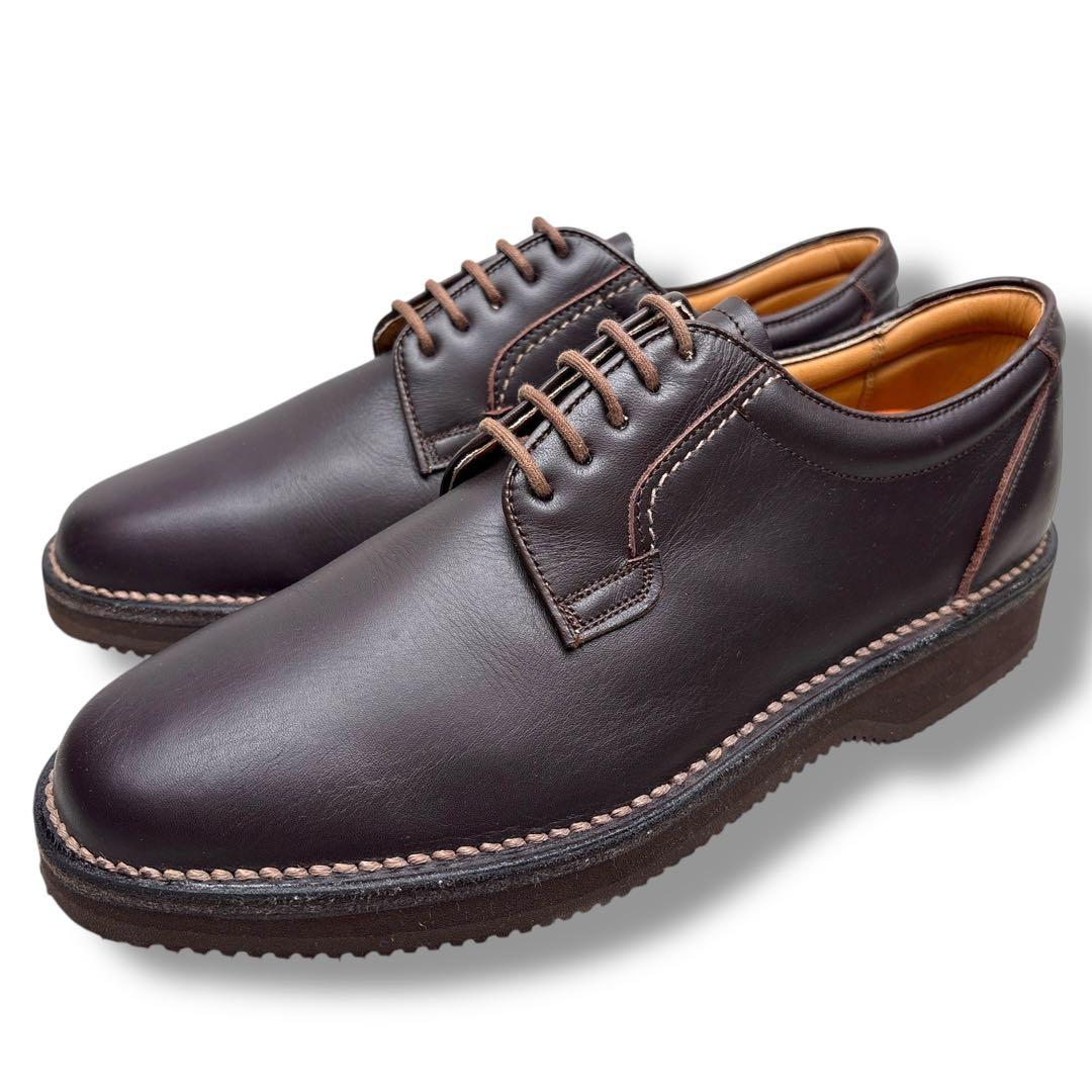 未使用■REGAL WALKER【26.0】本革 革靴 プレーントゥ ブラウン