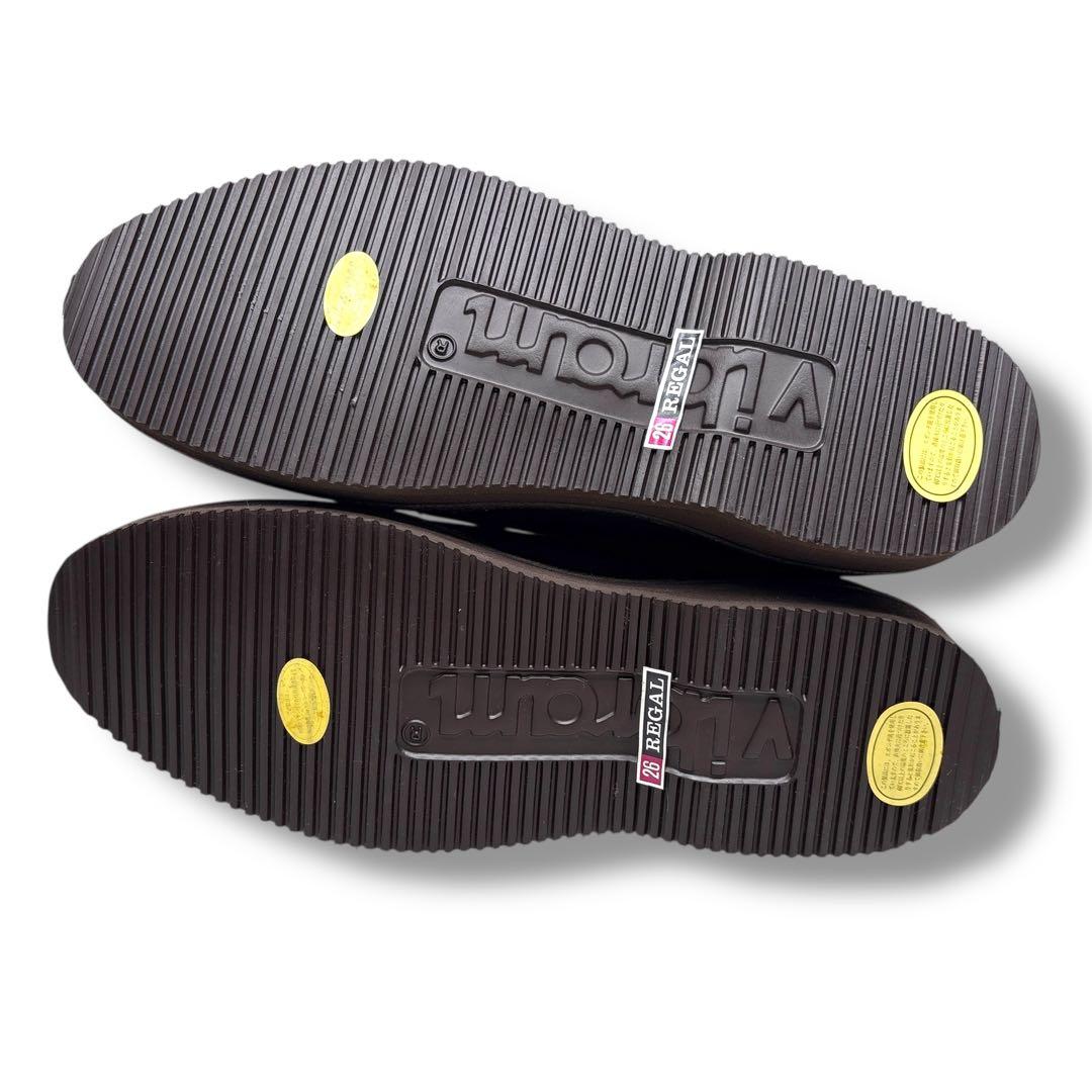 未使用■REGAL WALKER【26.0】本革 革靴 プレーントゥ ブラウン