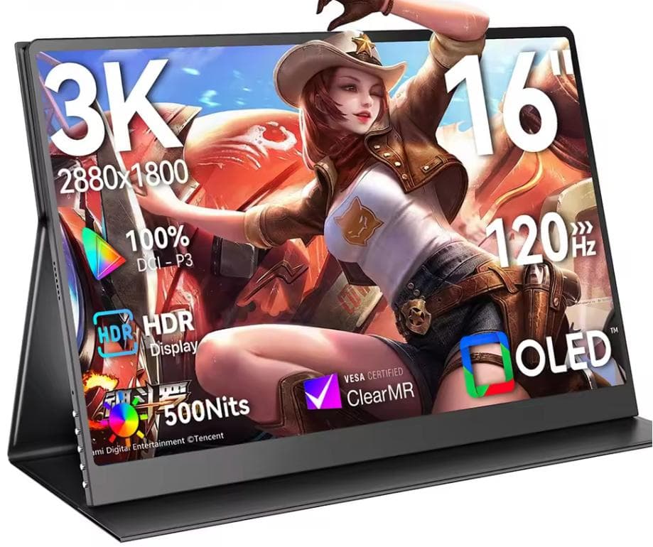 3K 120Hz OLED モバイルモニター 16インチ タッチ対応