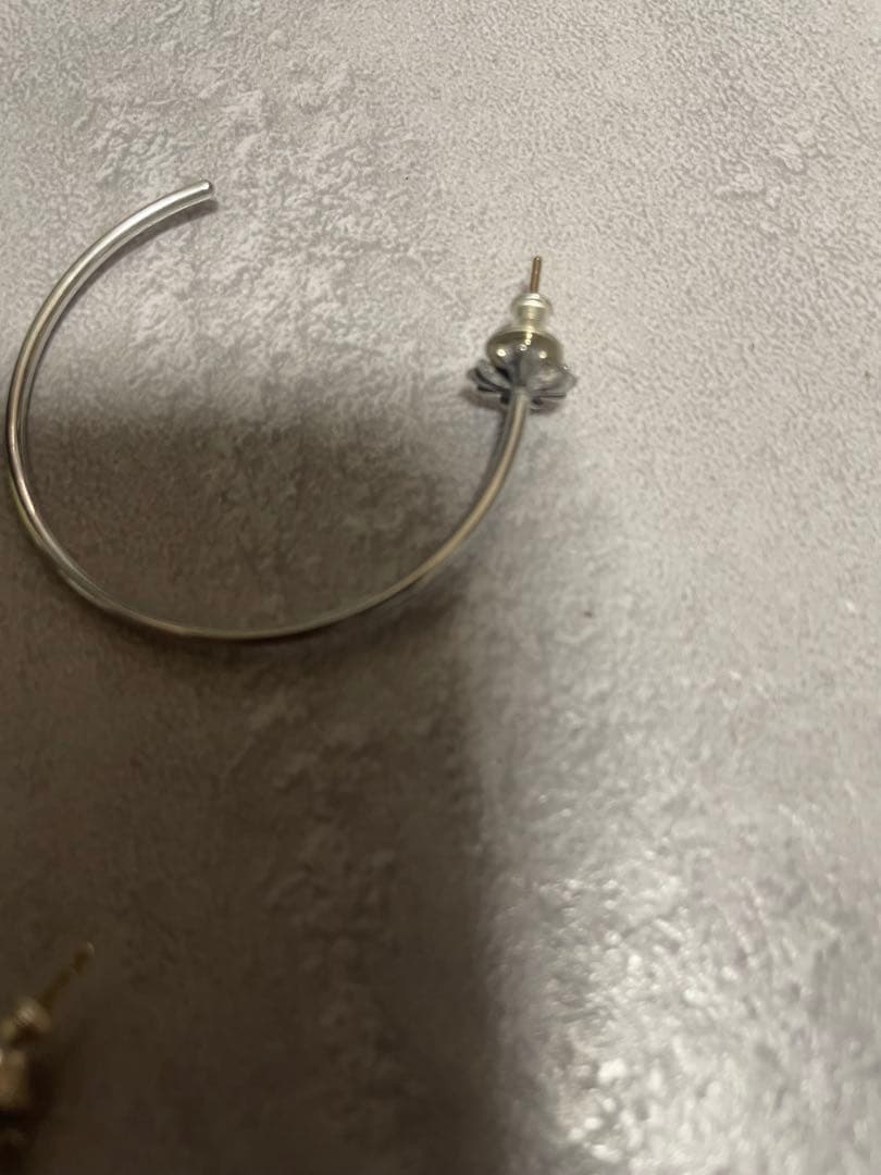 新品！クロムハーツ Chrome Hearts　 フープ ピアス シルバー