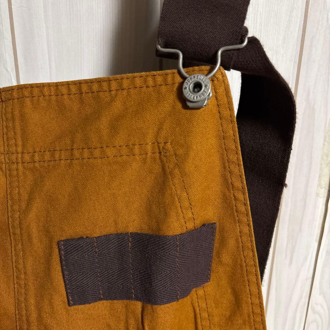 極上JOHNBULLワークオーバーオールパンツ日本製ミリタリーサロペット製品染め