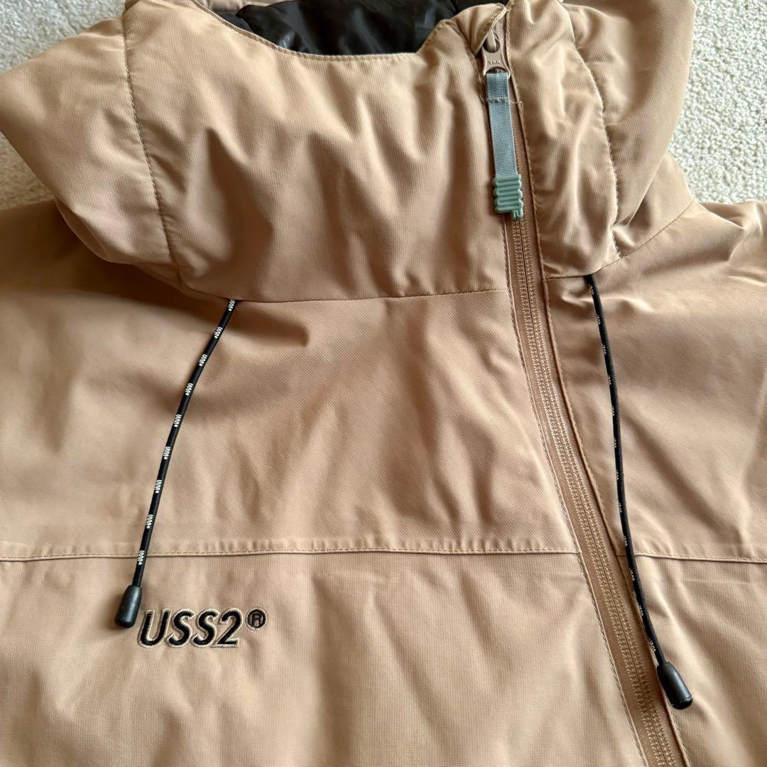 USS2 オストゥー★スノーボードウェア上下セット M ベージュ韓国