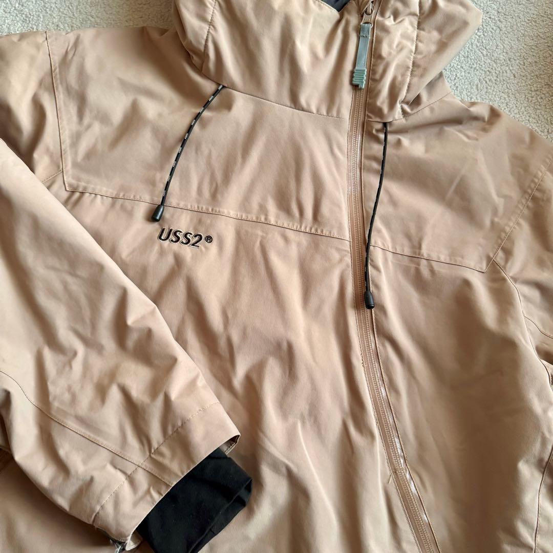 USS2 オストゥー★スノーボードウェア上下セット M ベージュ韓国