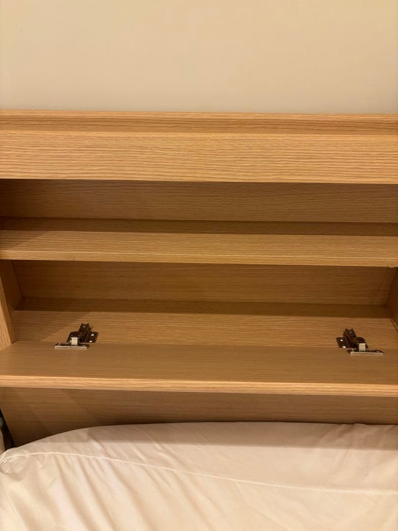 ニトリ／ダブルベッドフレーム(OPグランCヨコ 深型/NA)＋ダブルマットレス