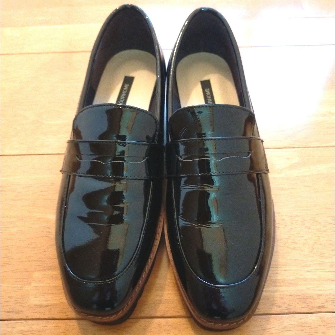 OUR エナメルレザーのローファーシューズ 23cm 卒業 入学 卒園