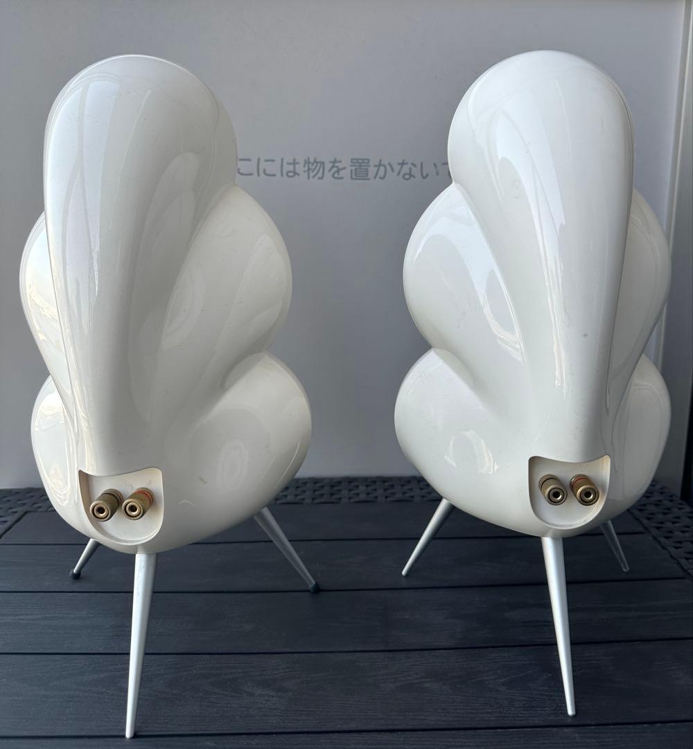 スキャンダイナ ミニポッド スピーカー ペア ホワイト ブルールーム デンマーク