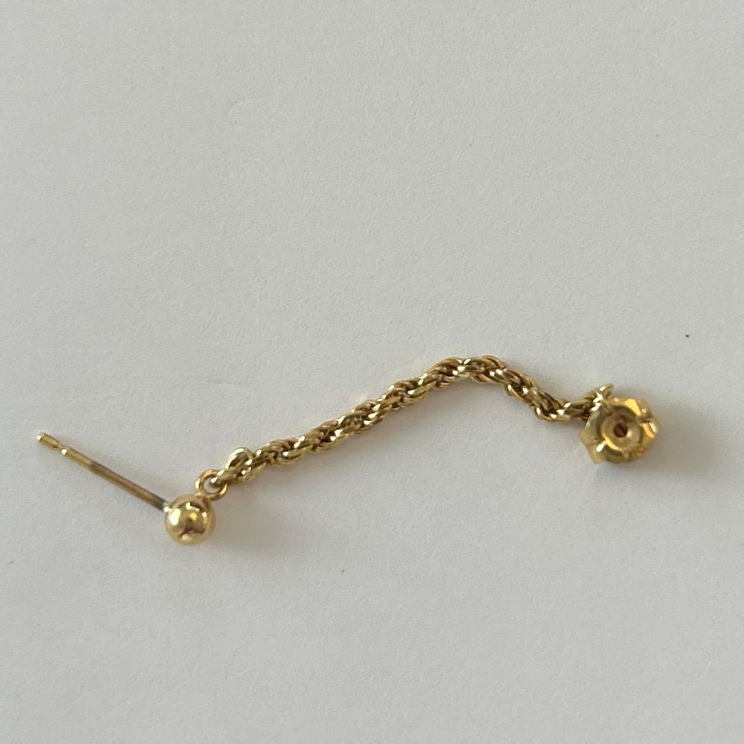 AHKAH フレンチロープピアス　k18 【片方のみ】