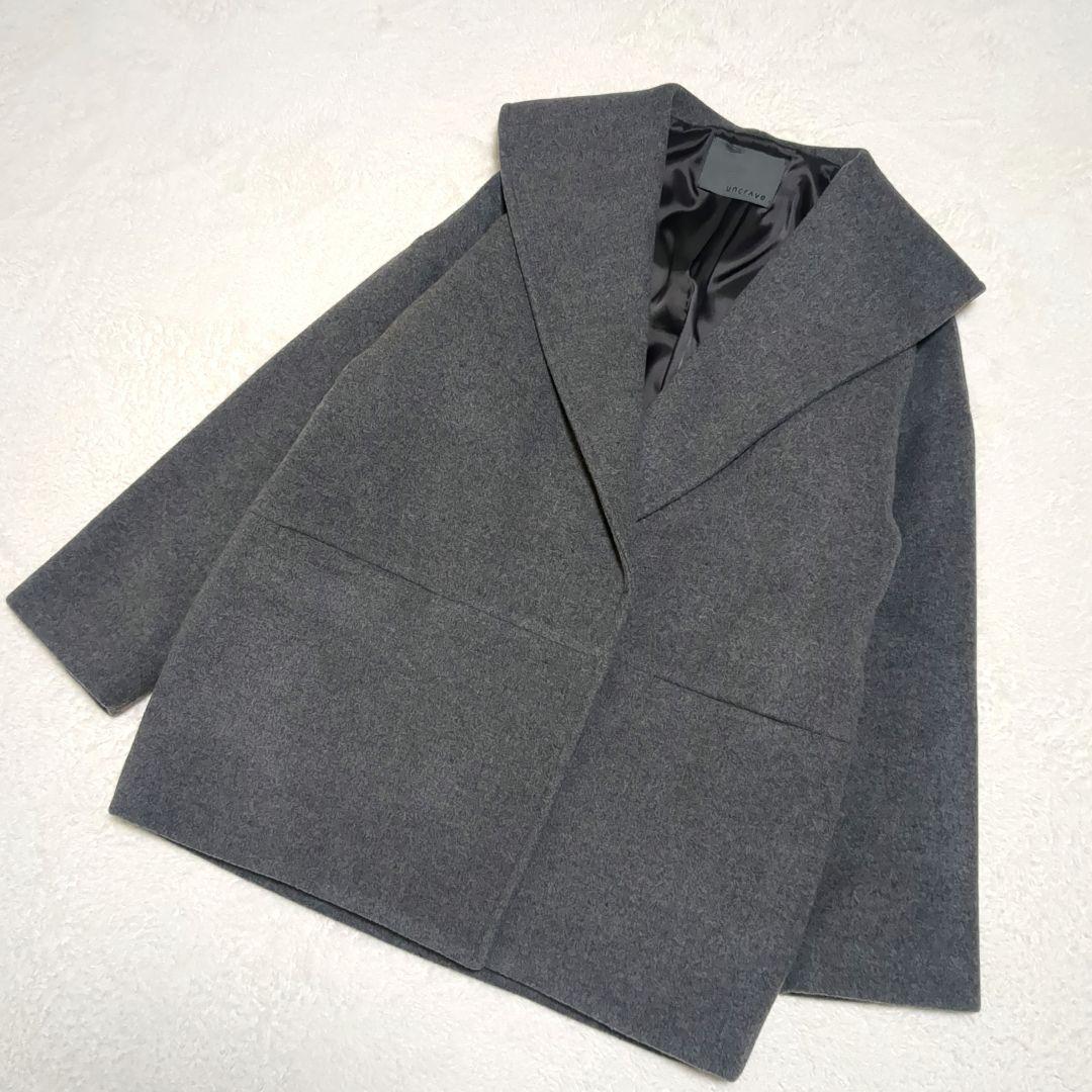 極美品✨アンクレイヴ　撥水プルーフメルトン　ビッグカラーコート　オンワード樫山