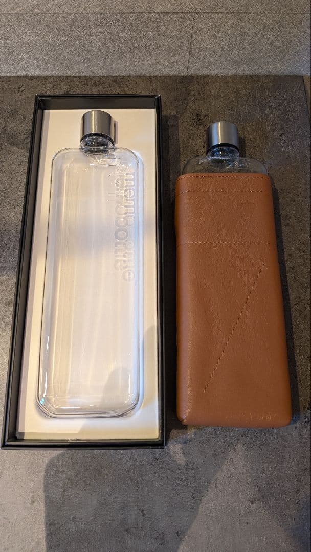 【非売品・2万円相当】memo bottle slim水筒 2本 レザーケース付