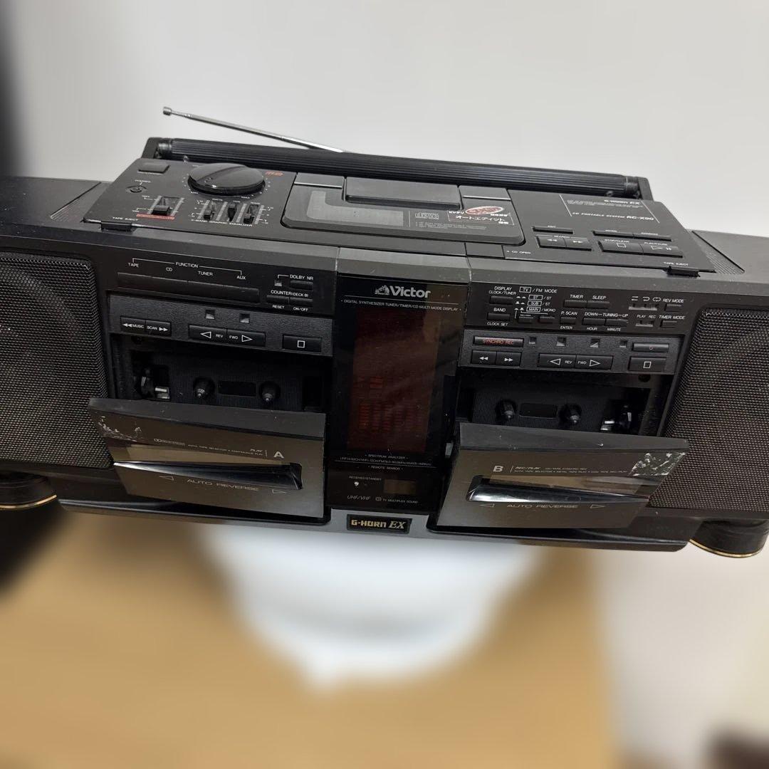 バブルラジカセ■Victor【G-HORN EX　RC-X90】 ジャンク