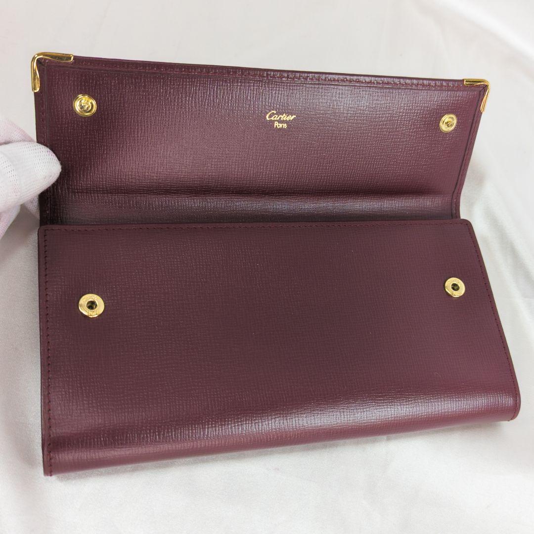 【未使用級】 カルティエ マストライン がま口 長財布 付属品完備