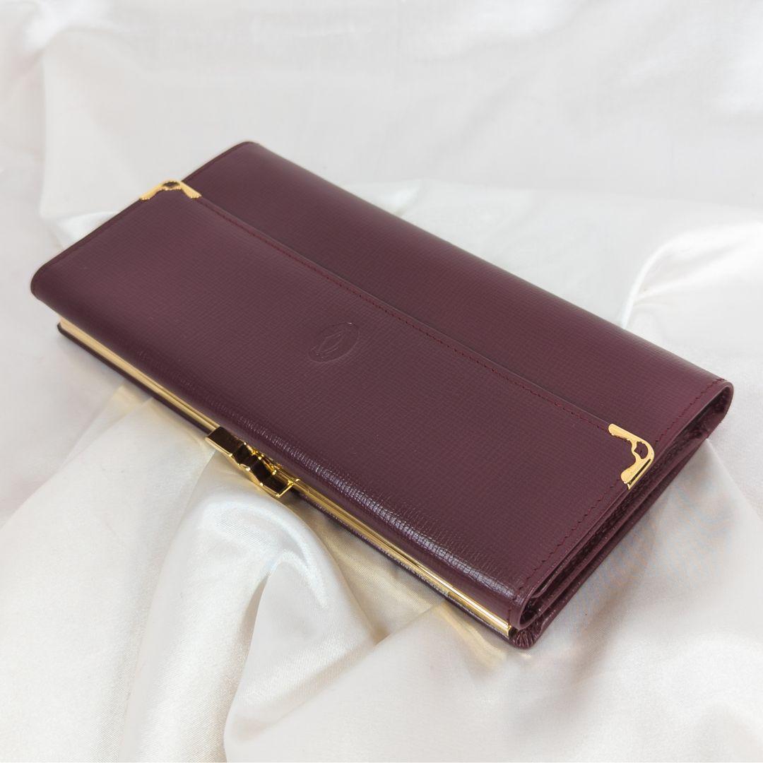 【未使用級】 カルティエ マストライン がま口 長財布 付属品完備