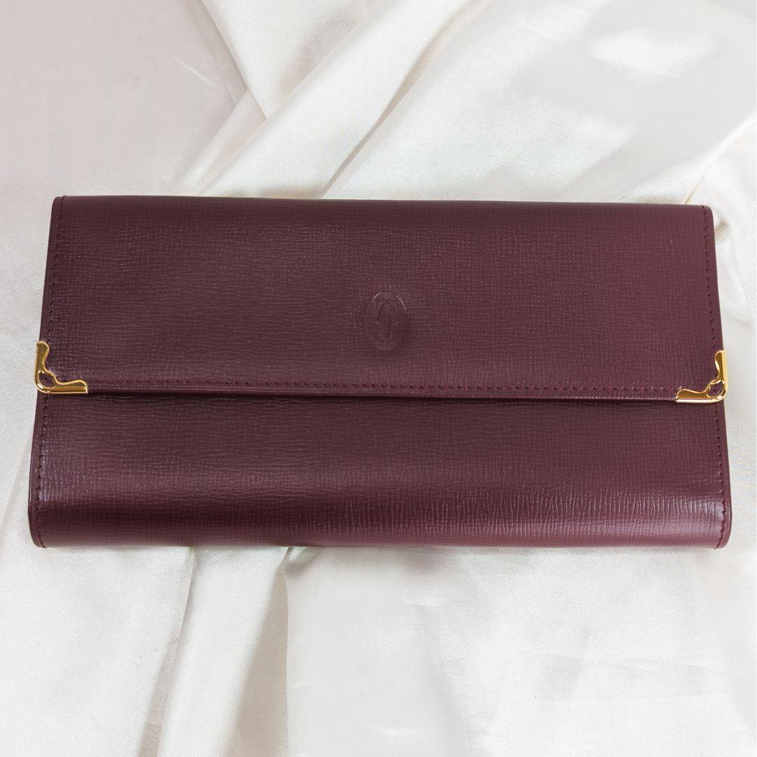 【未使用級】 カルティエ マストライン がま口 長財布 付属品完備