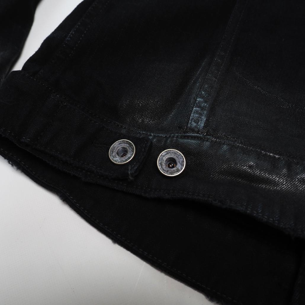 Hello Kimmy L.G.B. コーティングブラックデニムジャケット