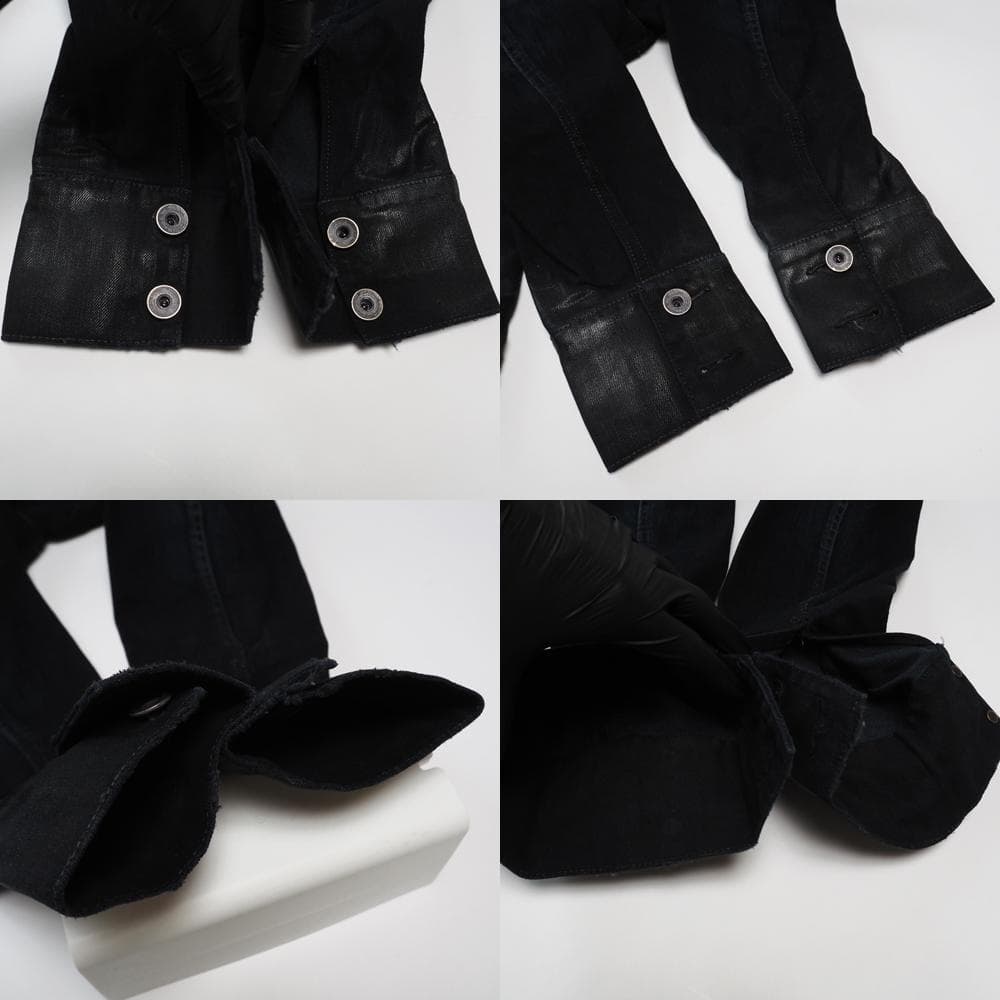 Hello Kimmy L.G.B. コーティングブラックデニムジャケット