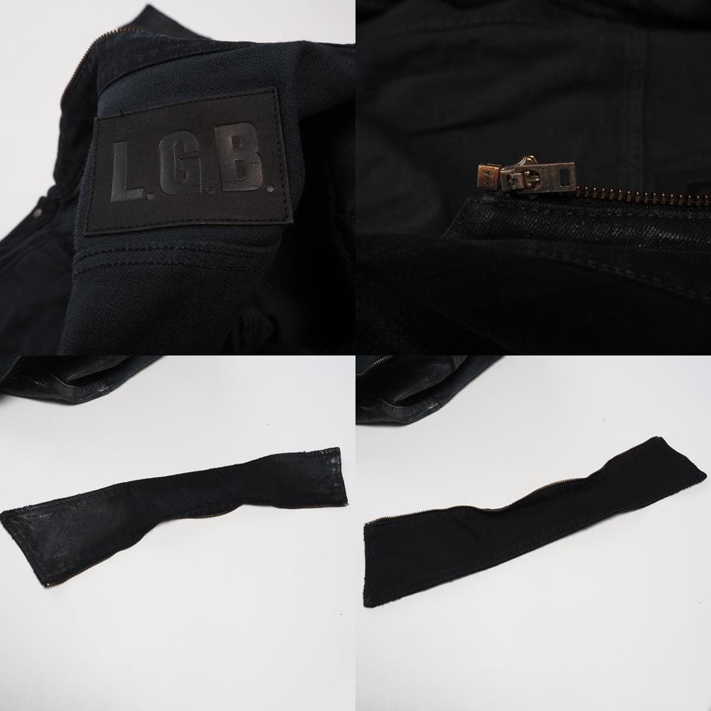 Hello Kimmy L.G.B. コーティングブラックデニムジャケット